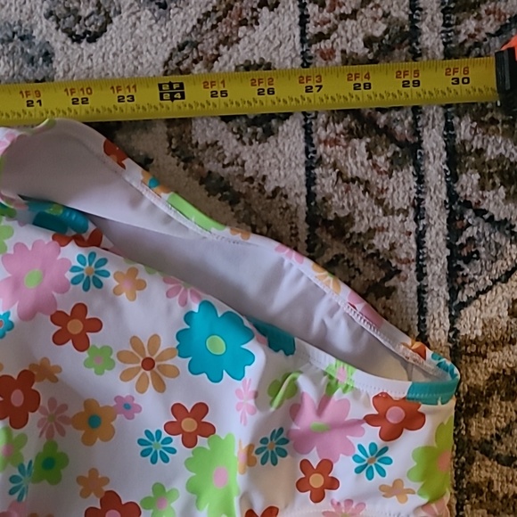 NINETY-NINE BRAND WOMAN'S PLUS SIZE PINK FLORAL ONE PIECE BATHING SUIT SIZE 1X - Picture 9 of 11